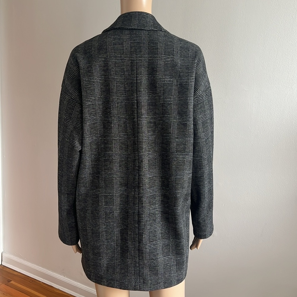 Madewell Glen Plaid Oversize Knit Blazer Size M - Picture 10 of 15